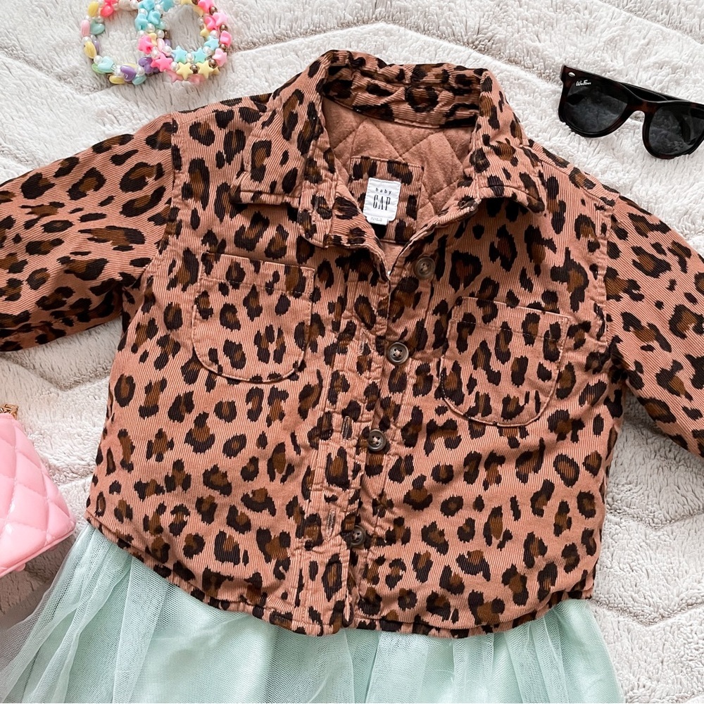 KIDS: babyGap Leopard Shirt Jacket